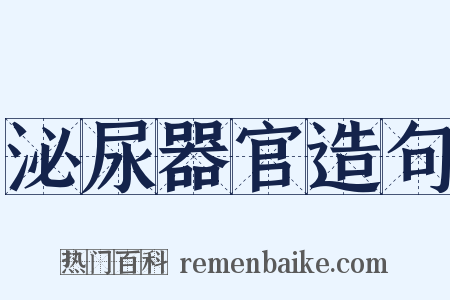 泌尿器官造句是什么意思的图片